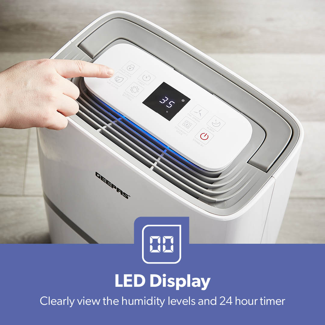 20L Large Digital Energy-Efficient Dehumidifier With Laundry Mode