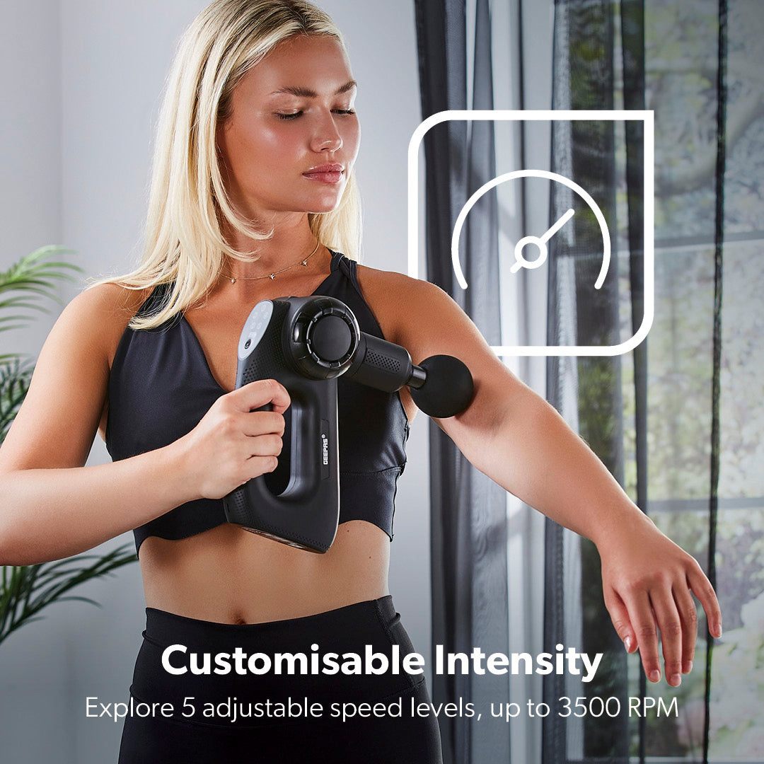 5-Speed Handheld Percussion Massager, Deep Tissue Massage Gun