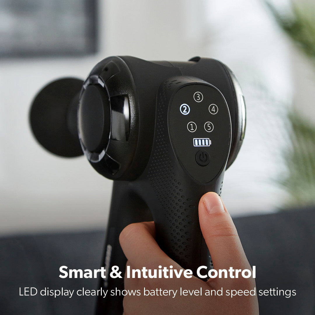 5-Speed Handheld Percussion Massager, Deep Tissue Massage Gun