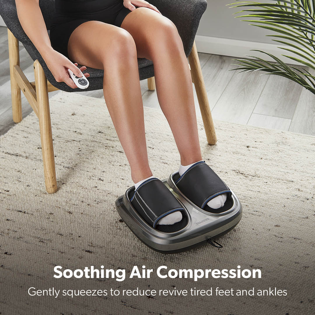 4-In-1 Luxury Air Compression & Kneading Heated Foot Massager
