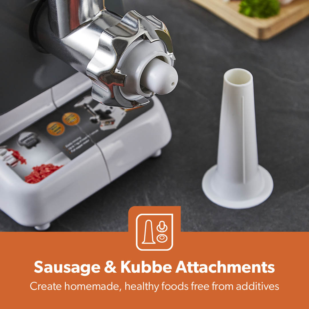 1400W Retro-Style Stainless Steel Automatic Meat Grinder and Meat Mincer