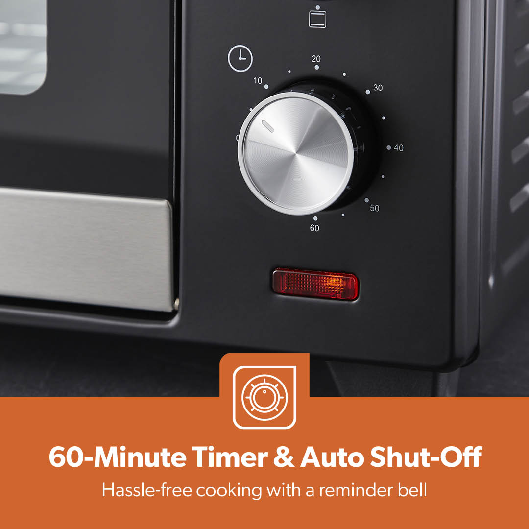 60L Electric Mini Oven Cooker & Grill With Rotisserie