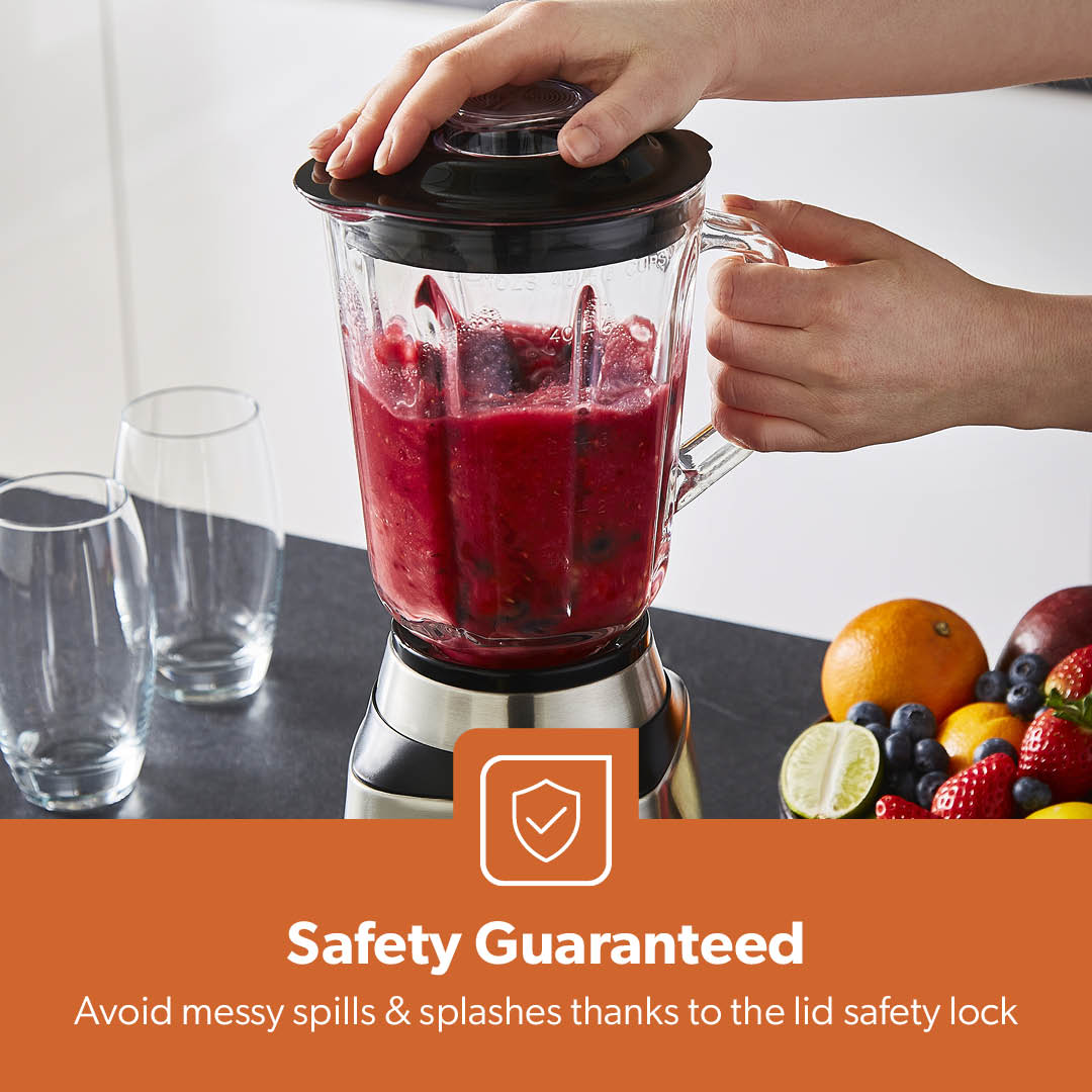 2-In-1 LED Jug Blender With Coffee Grinder 1.5L