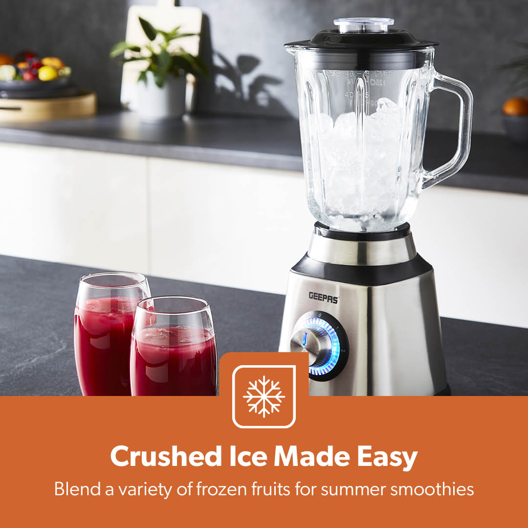 2-In-1 LED Jug Blender With Coffee Grinder 1.5L