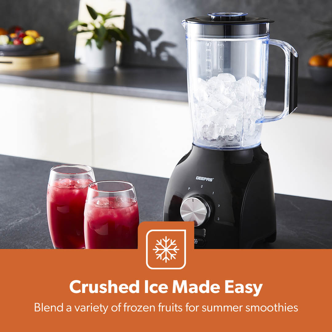 1.8L Black 2-In-1 Food Jug Blender With Spice and Grinder 600W