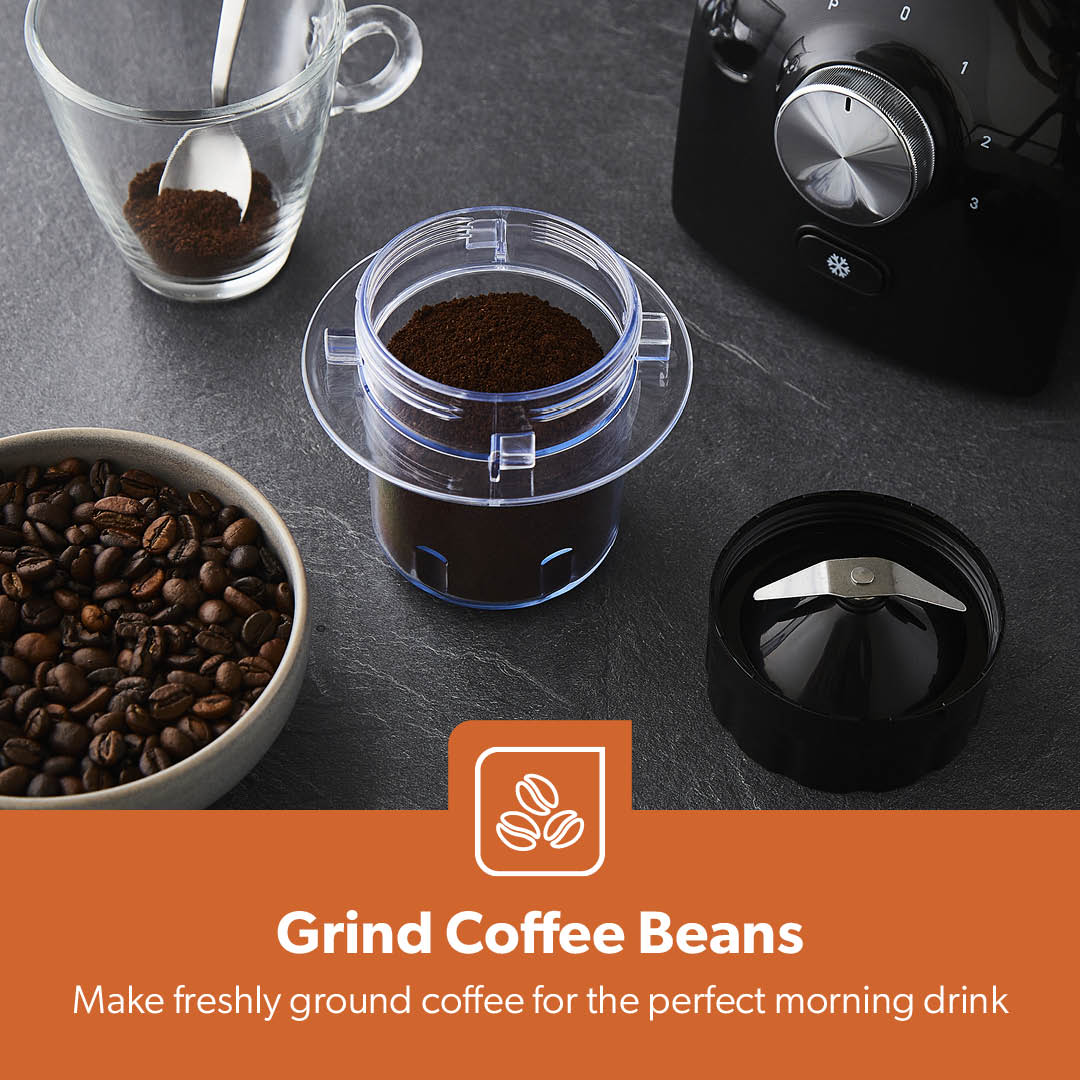 1.8L Black 2-In-1 Food Jug Blender With Spice and Grinder 600W
