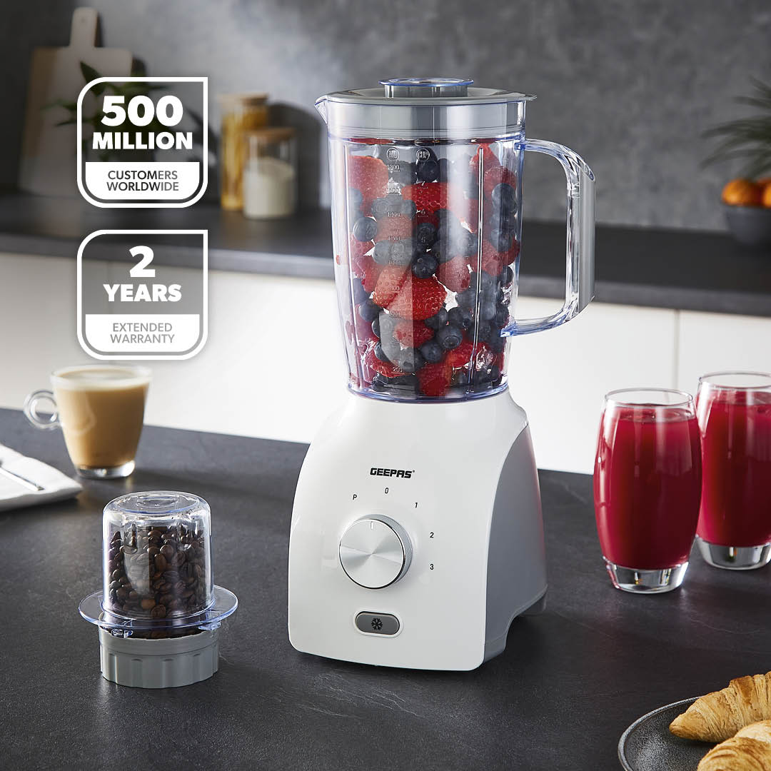 600W White Dual-Purpose Food Jug Blender With 1.8L Jar