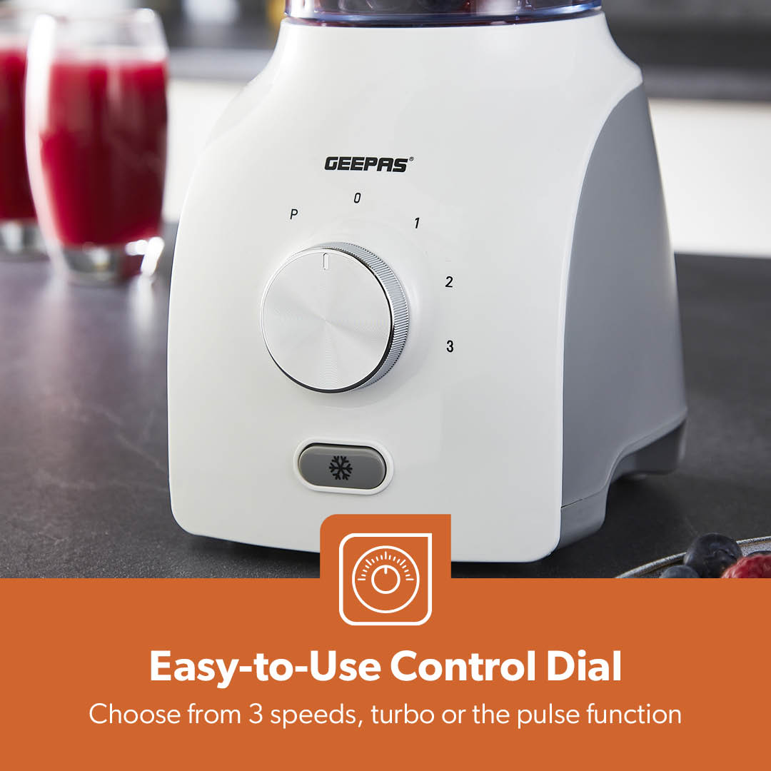600W White Dual-Purpose Food Jug Blender With 1.8L Jar