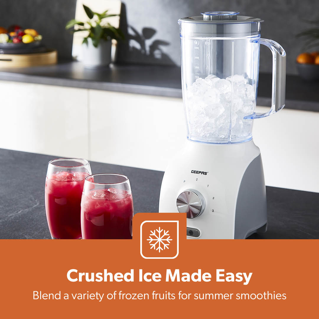 600W White Dual-Purpose Food Jug Blender With 1.8L Jar