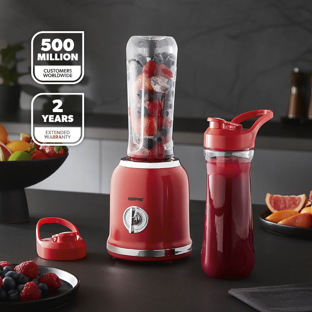 2-In-1 Portable Two-Speed Retro Personal Blender (300W)