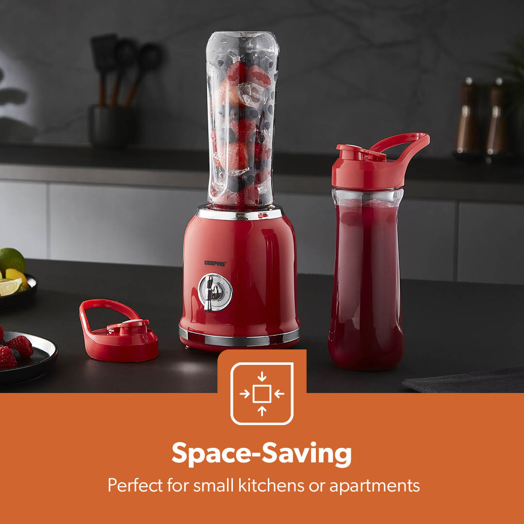 2-In-1 Portable Two-Speed Retro Personal Blender (300W)