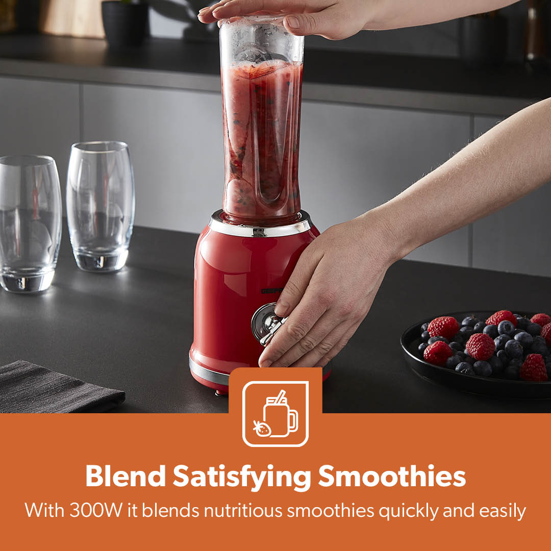 2-In-1 Portable Two-Speed Retro Personal Blender (300W)