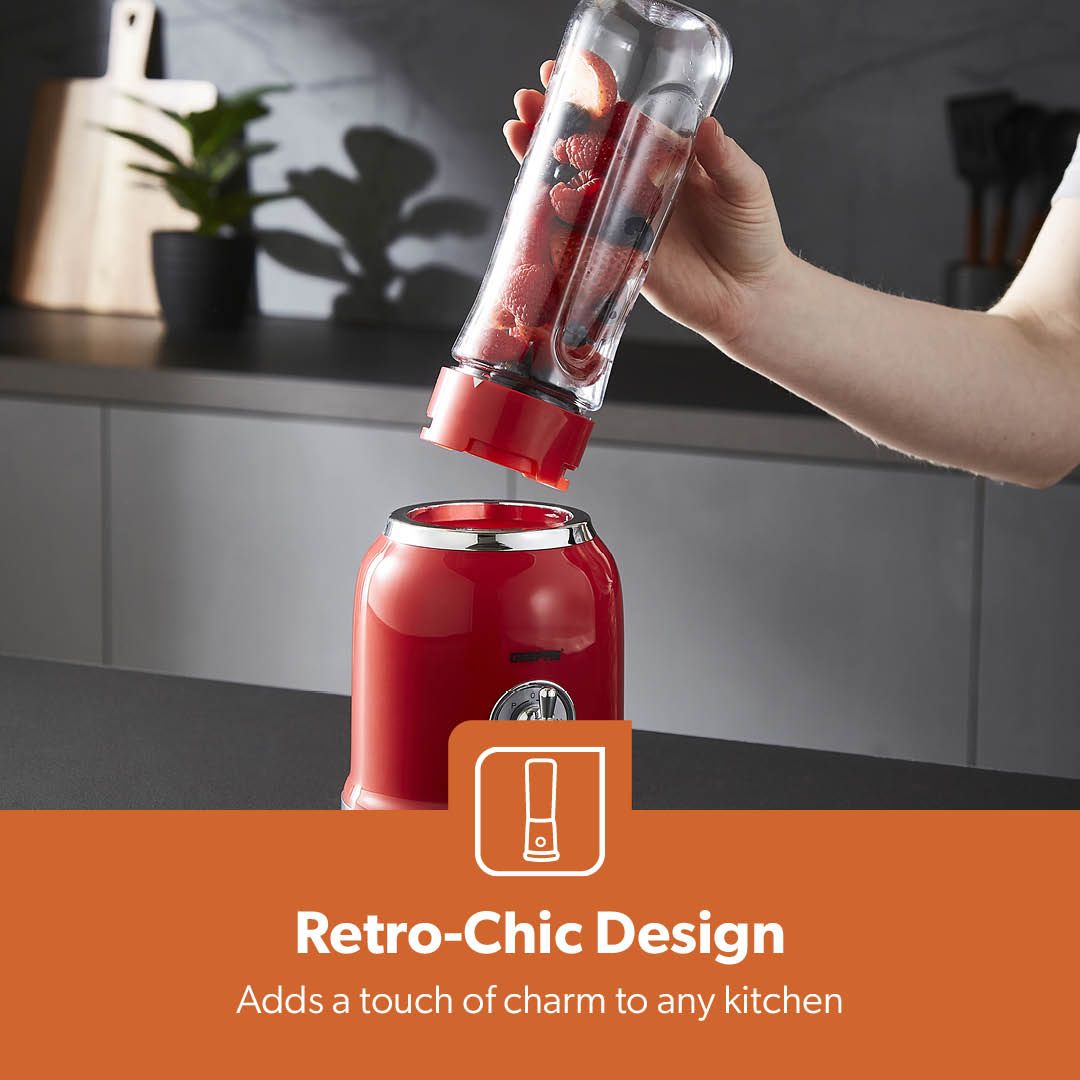 2-In-1 Portable Two-Speed Retro Personal Blender (300W)