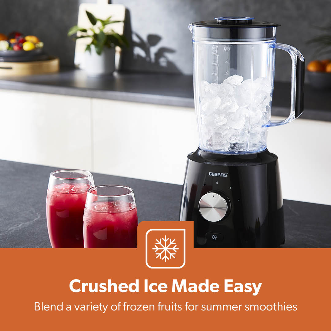 2-In-1 Black Portable Blender Smoothie Maker & Spice Grinder