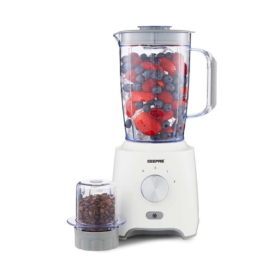 600W High-Speed White Blender and Coffee Grinder