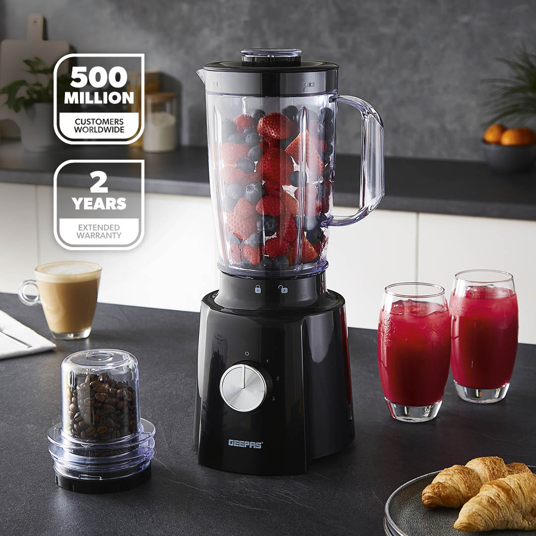 2-In-1 High-Speed 1.6L Jug Blender and Smoothie Maker