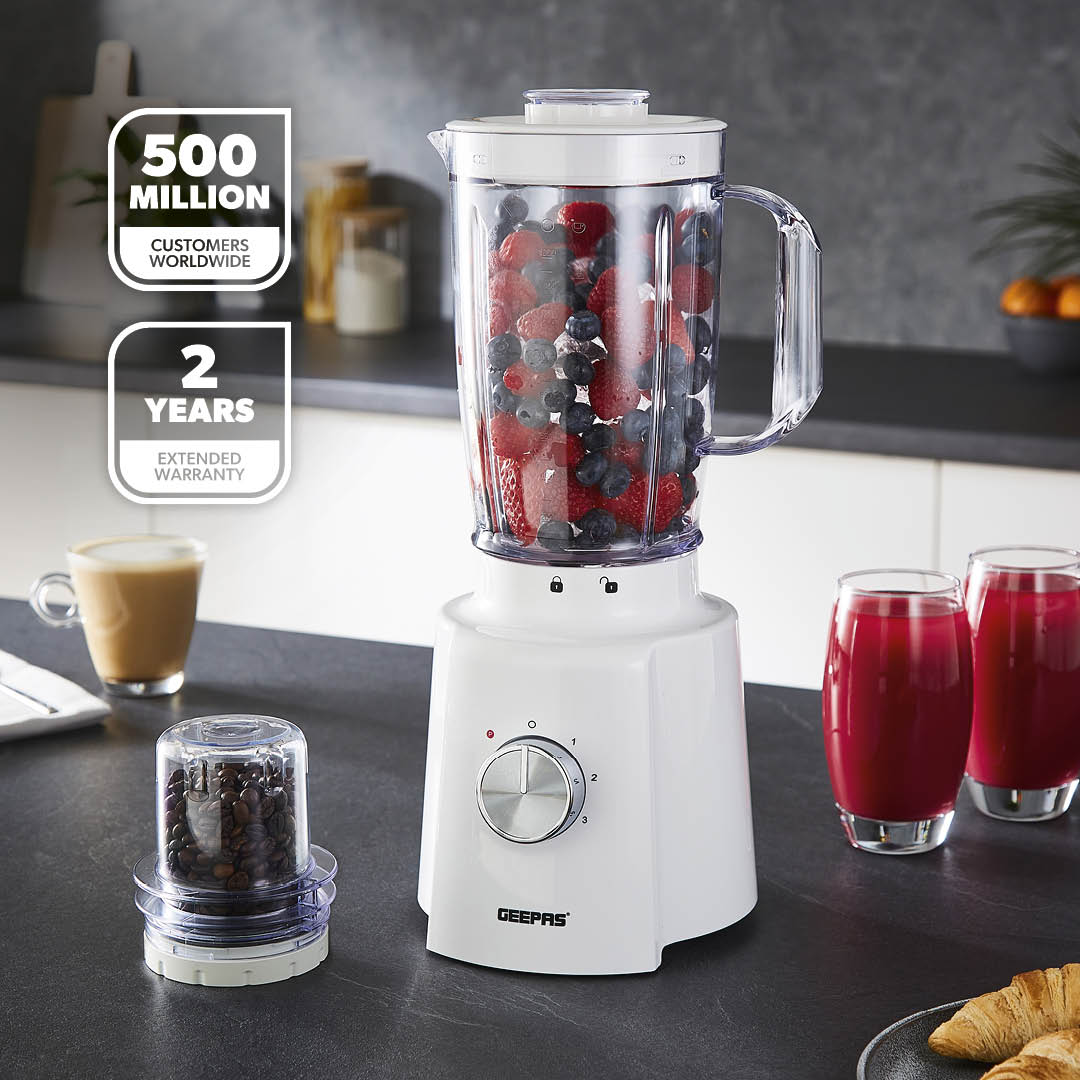 2-In-1 Ice Crushing Jug Blender and Smoothie Maker White