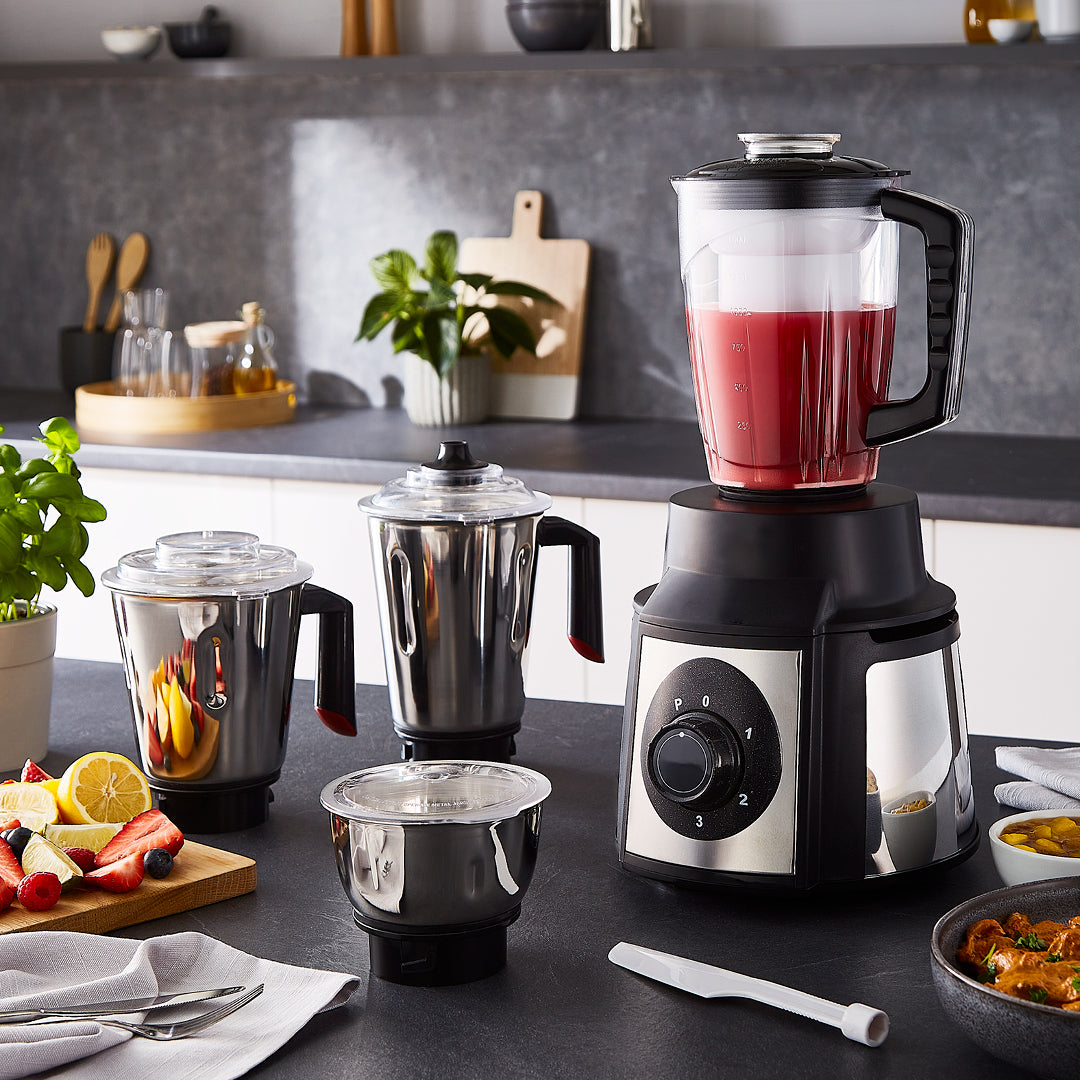 5-In-1 Wet & Dry Mixer Grinder, 1.5L Juicer and Food Blender