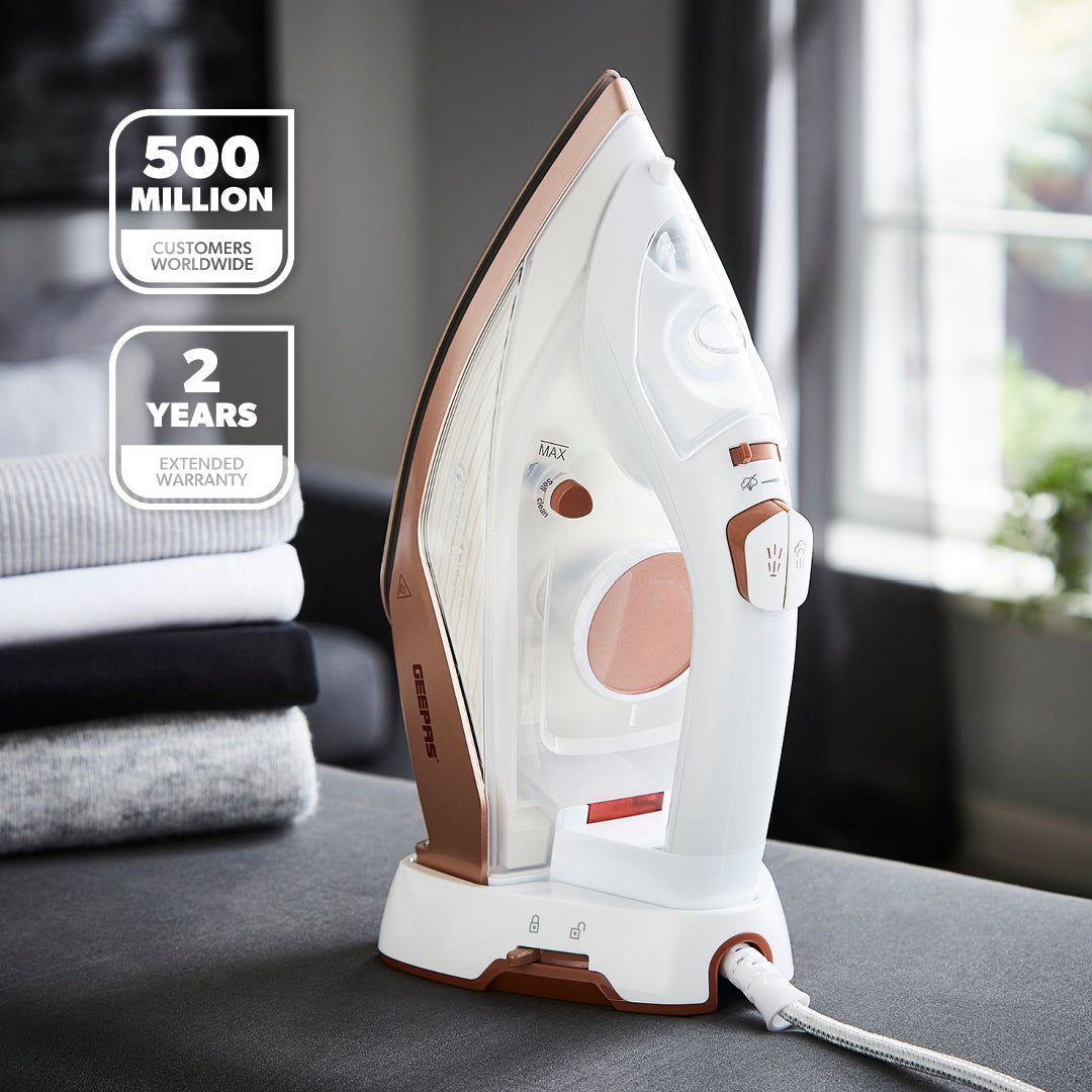 2-In-1 Self-Cleaning Cored and Cordless Steam Iron