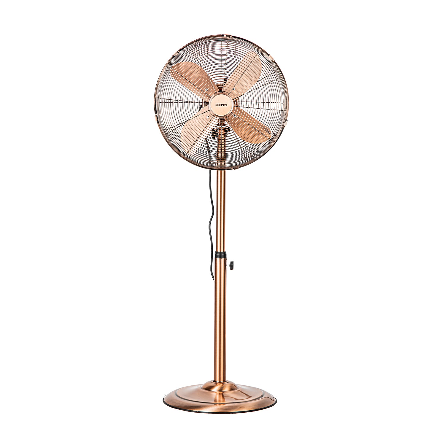 16-Inch Copper Metal Oscillating Pedestal Fan 50W