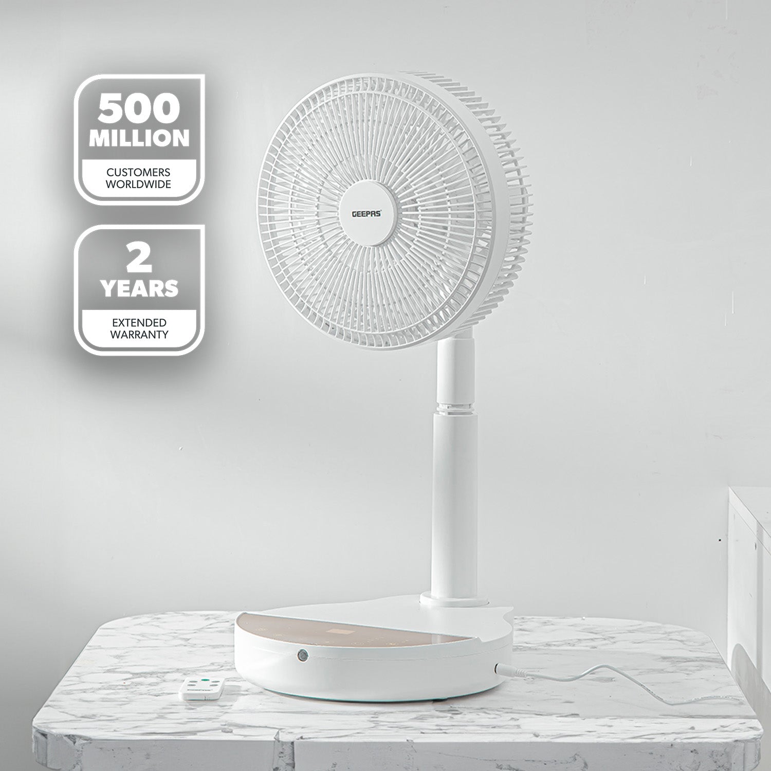 10" Portable DC Remote Controlled Desk Fan