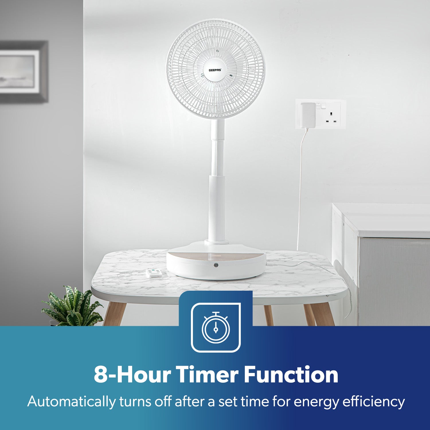 10" Portable DC Remote Controlled Desk Fan