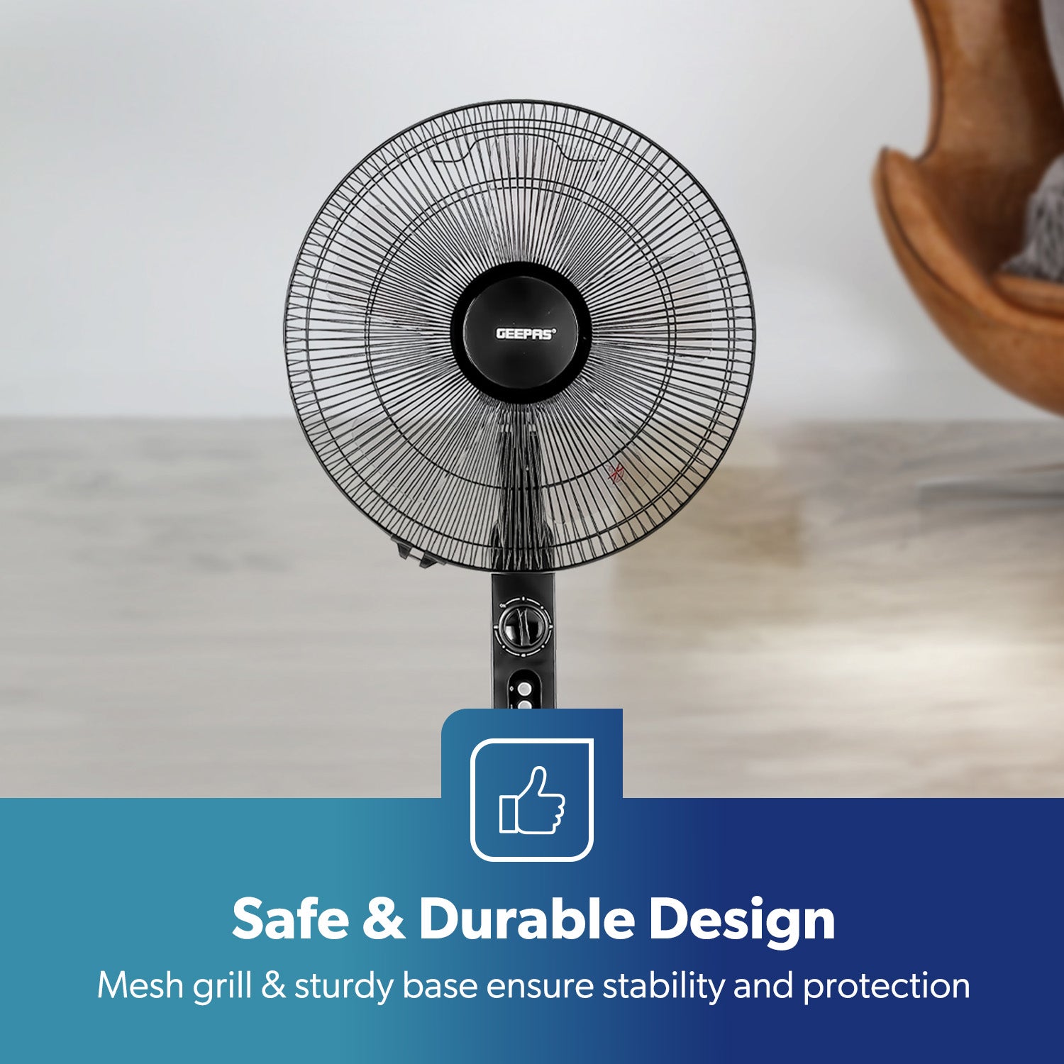 16-Inch Powerful Pedestal Fan with 3 Speeds