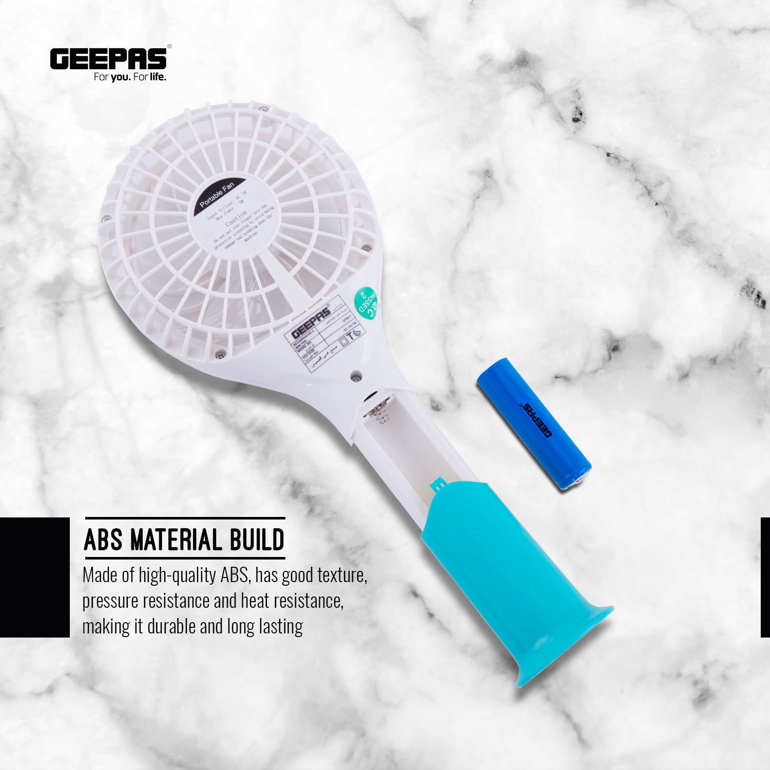 Three-Speed Rechargeable Handheld Fans (4 Colours)