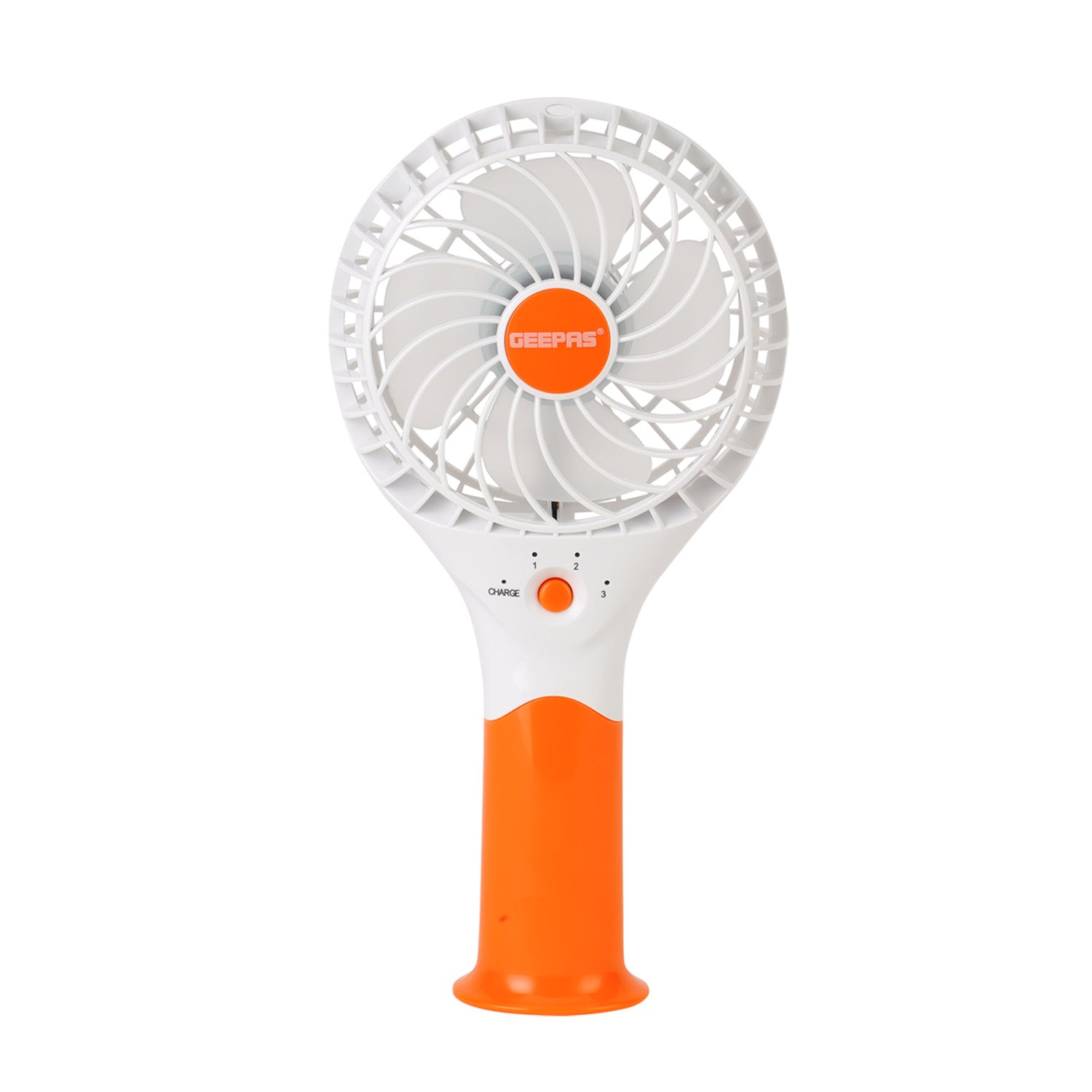 4800mAh Orange Three-Speed Rechargeable Handheld Fan