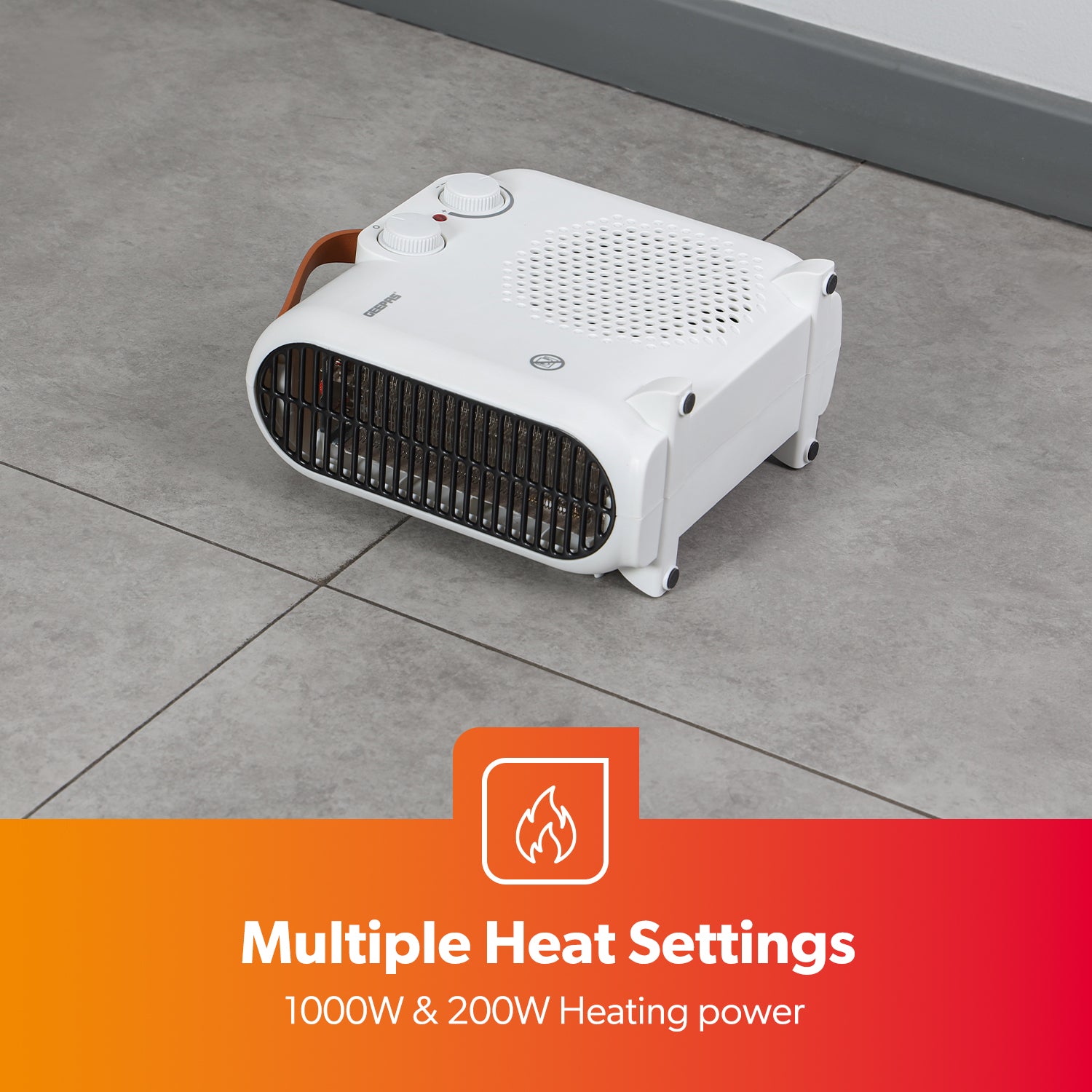 2-In-1 Energy Efficient Freestanding Fan Heater 2000W