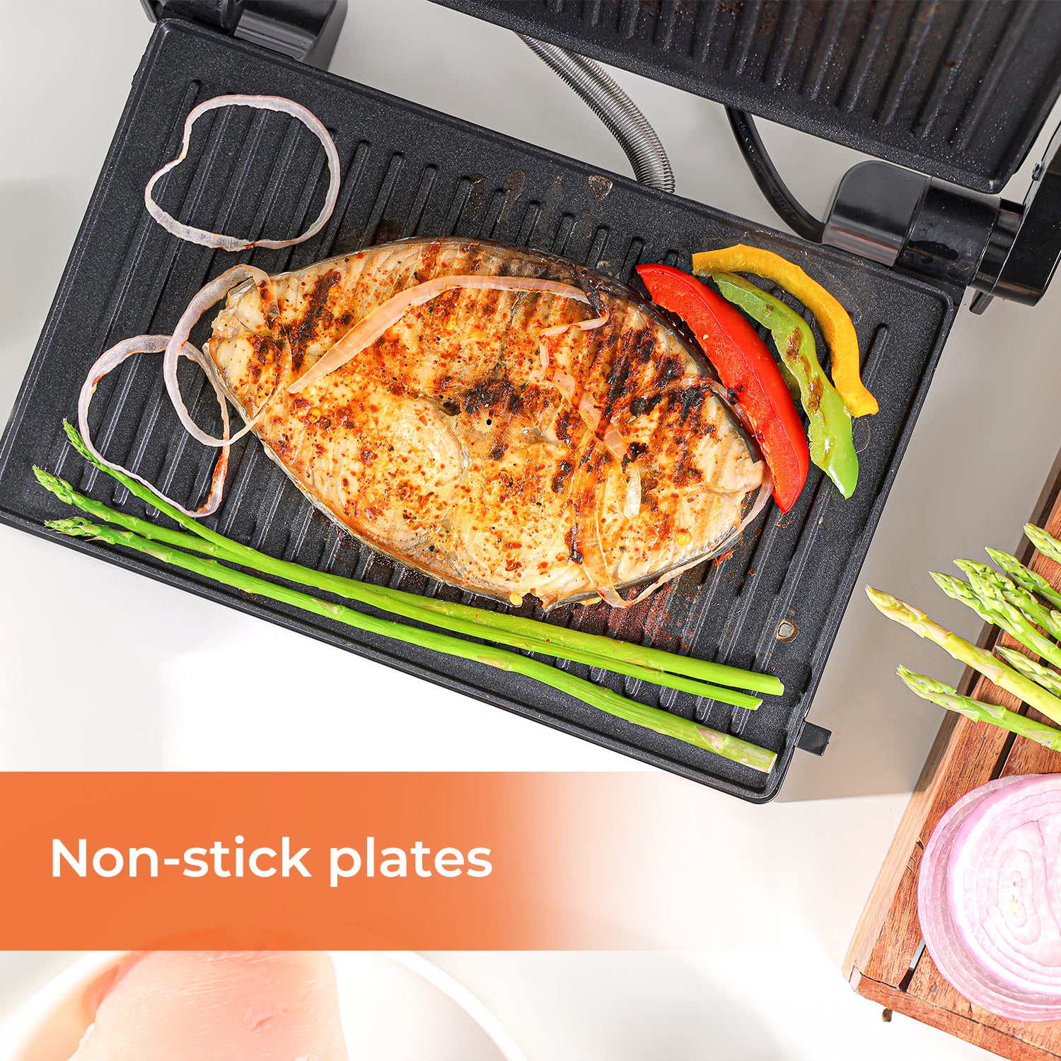 180° Stainless Steel Electric Sandwich Grill and Panini Press