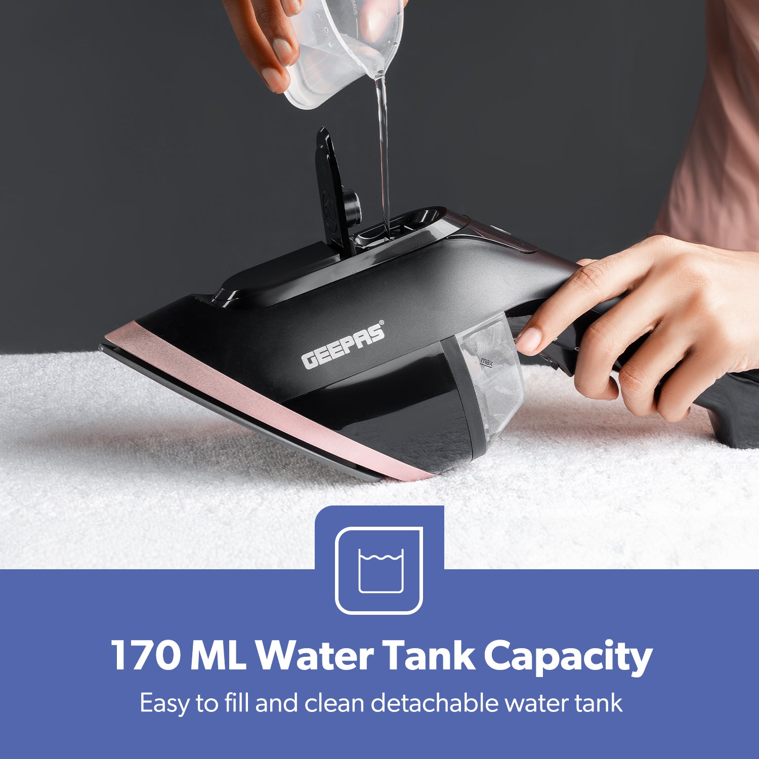 2-In-1 Handheld Wet and Dry Clothes Steamer 1950W