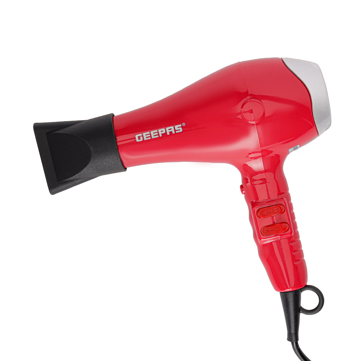 Compact 2-Speed Red Hair Dryer With Cool Shot