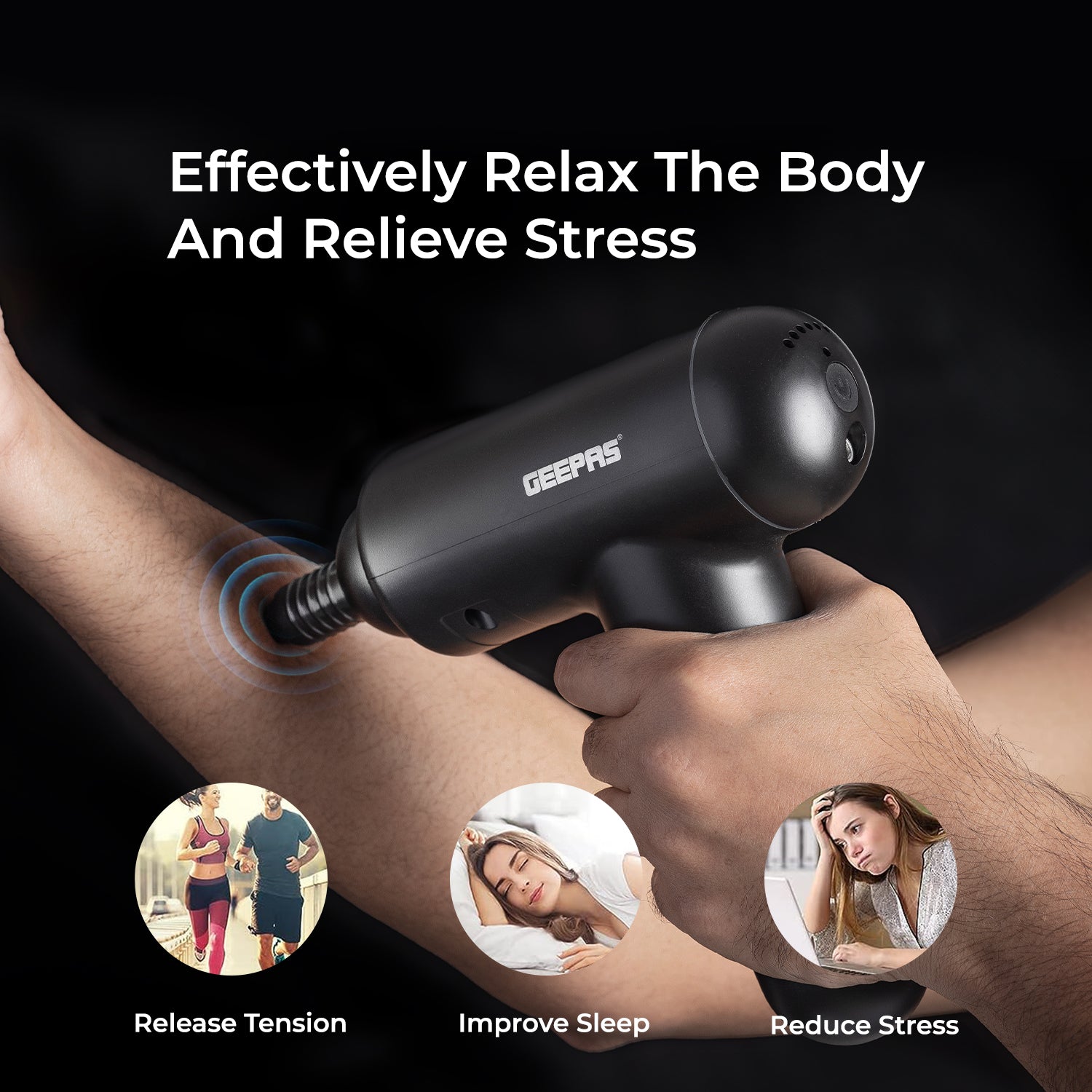 4-In-1 Rechargeable Sonic Massage Gun