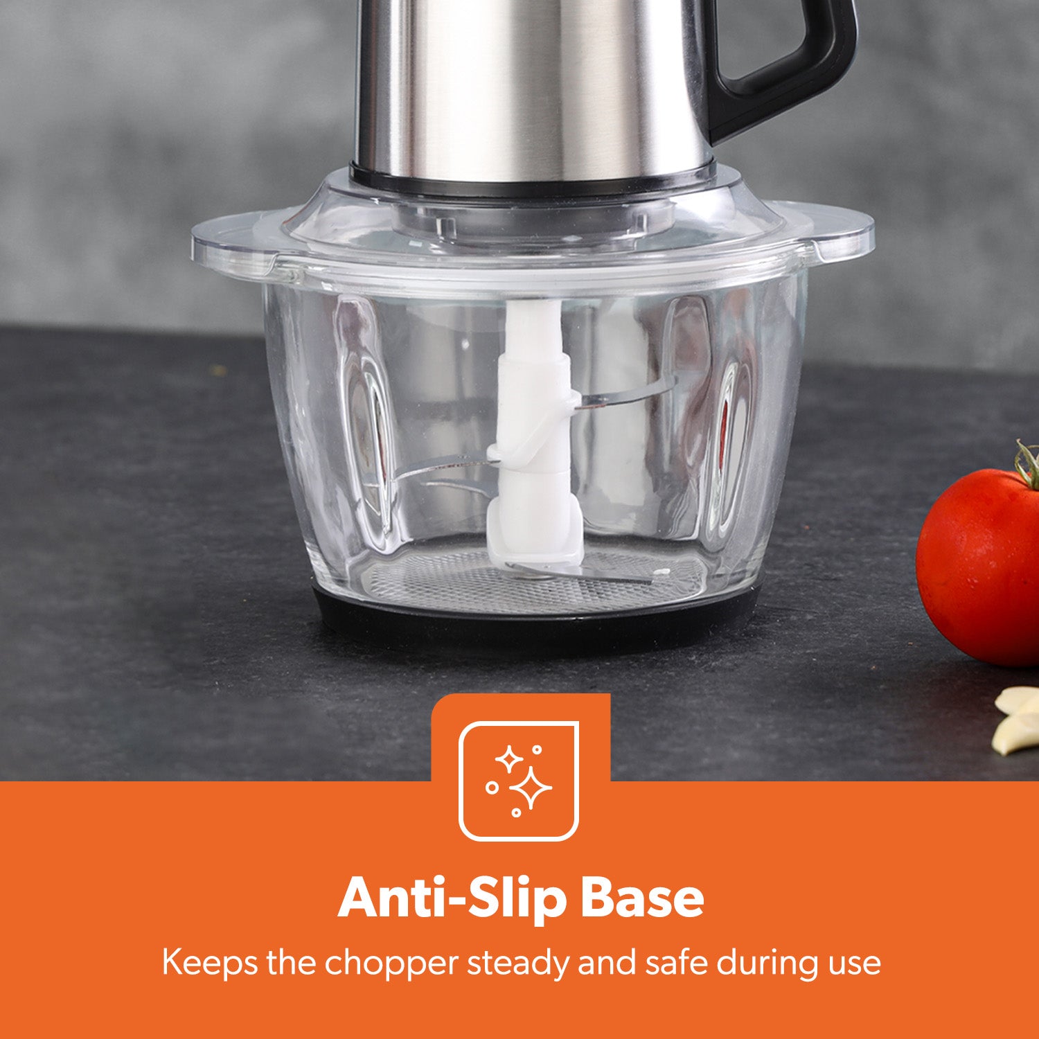 1.2L Two-Speed Food Processor & Mini Chopper 400W