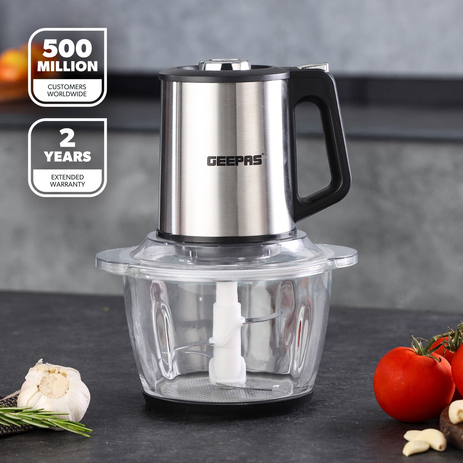 1.2L Two-Speed Food Processor & Mini Chopper 400W