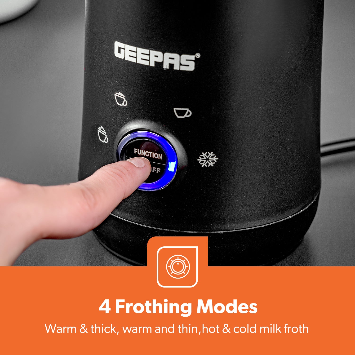 4-Setting Automatic Electric Milk Frother and Steamer