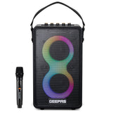 Karaoke Machine RGB Bluetooth Speaker With Wireless Microphone