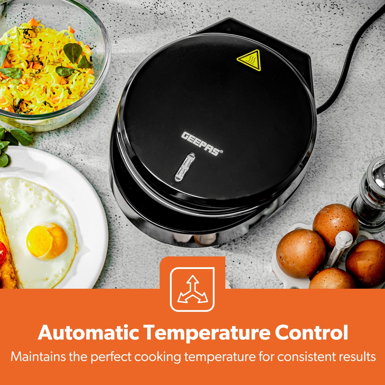 700W Stainless Steel Non-Stick Electric Omelette Maker