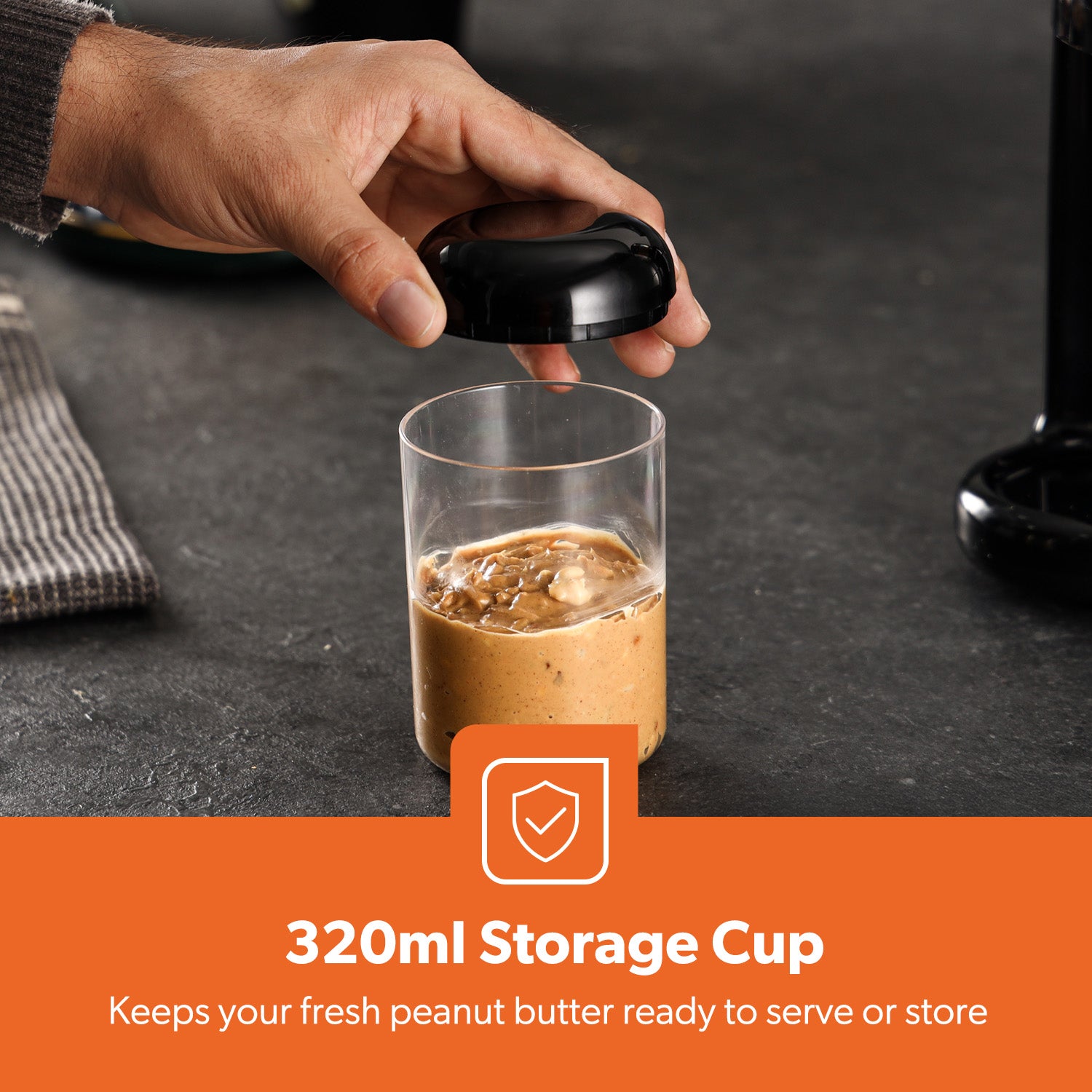 Peanut Butter Maker Electric Grinder Homemade Butter 320ml Storage Cup