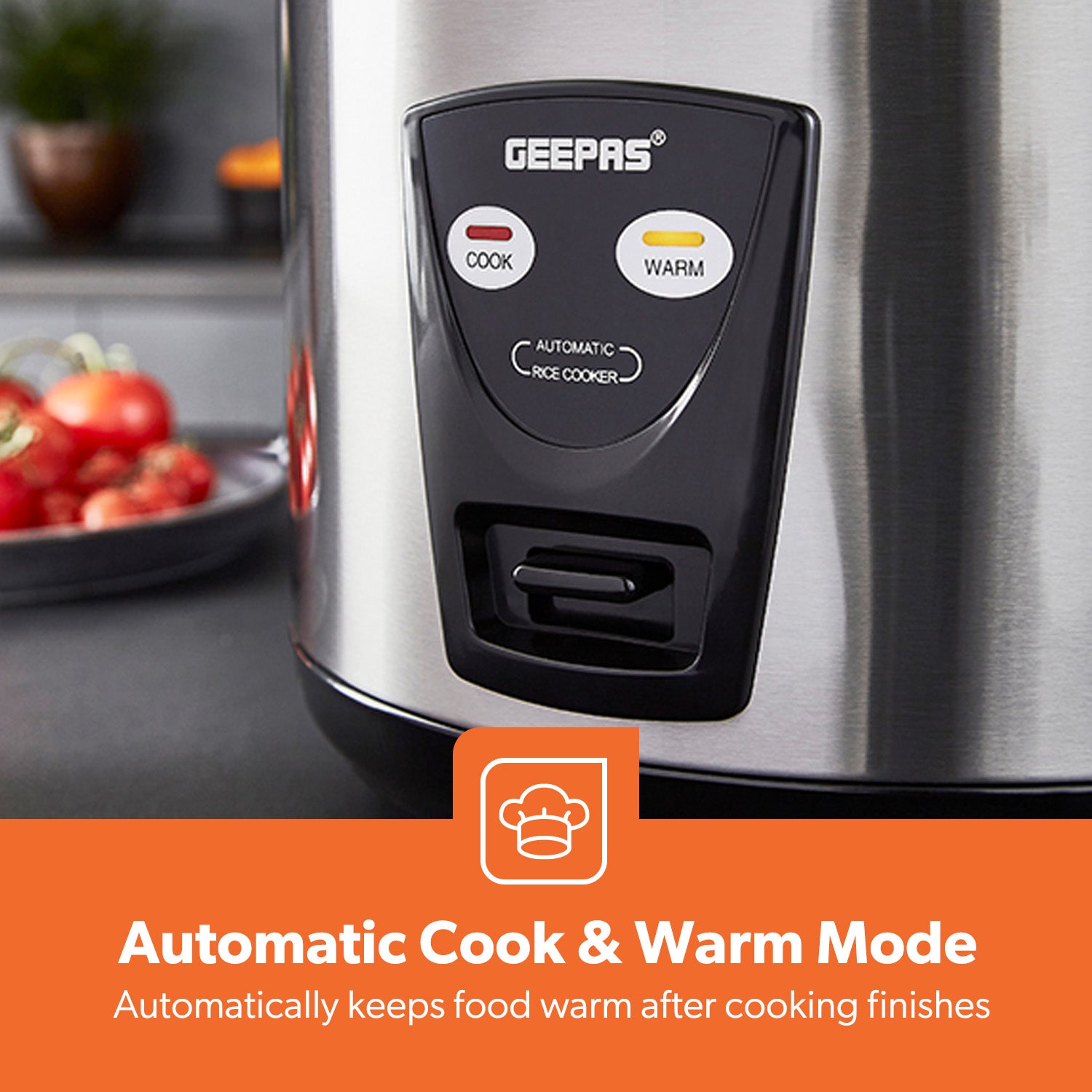 2.8L Rice Cooker Steamer with Keep Warm Automatic Cooking 1000W