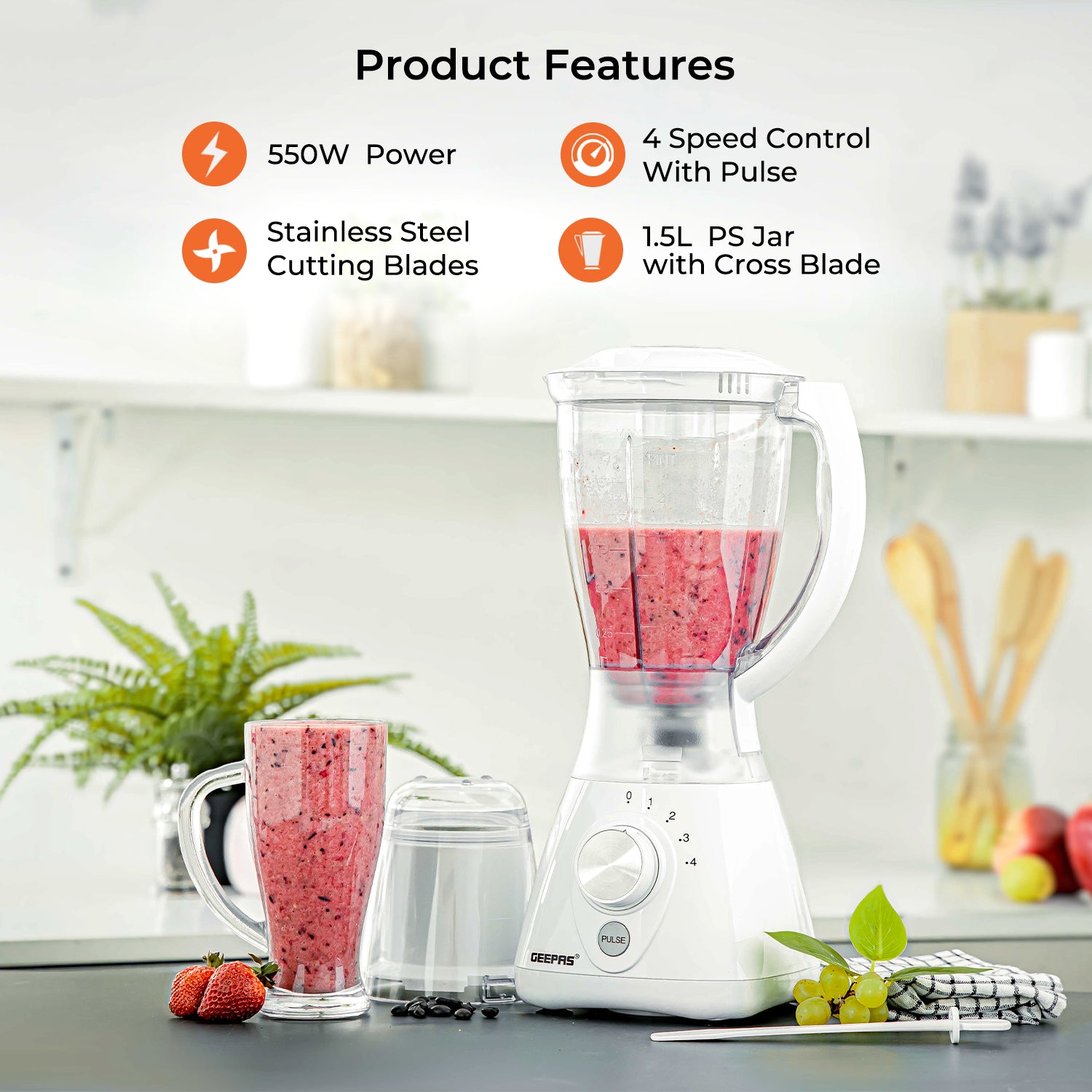 6-Piece Kitchen Bundle - Air Fryer, Kettle, Toaster, Frying Pan, Cooking Pot and Blender