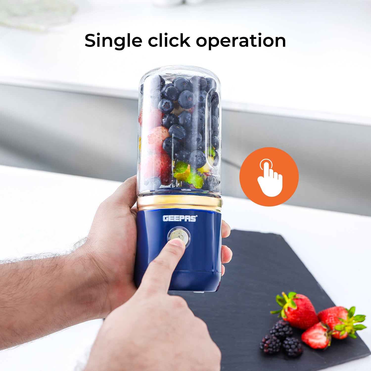 420ml Navy Handheld Rechargeable Portable Mini Blender