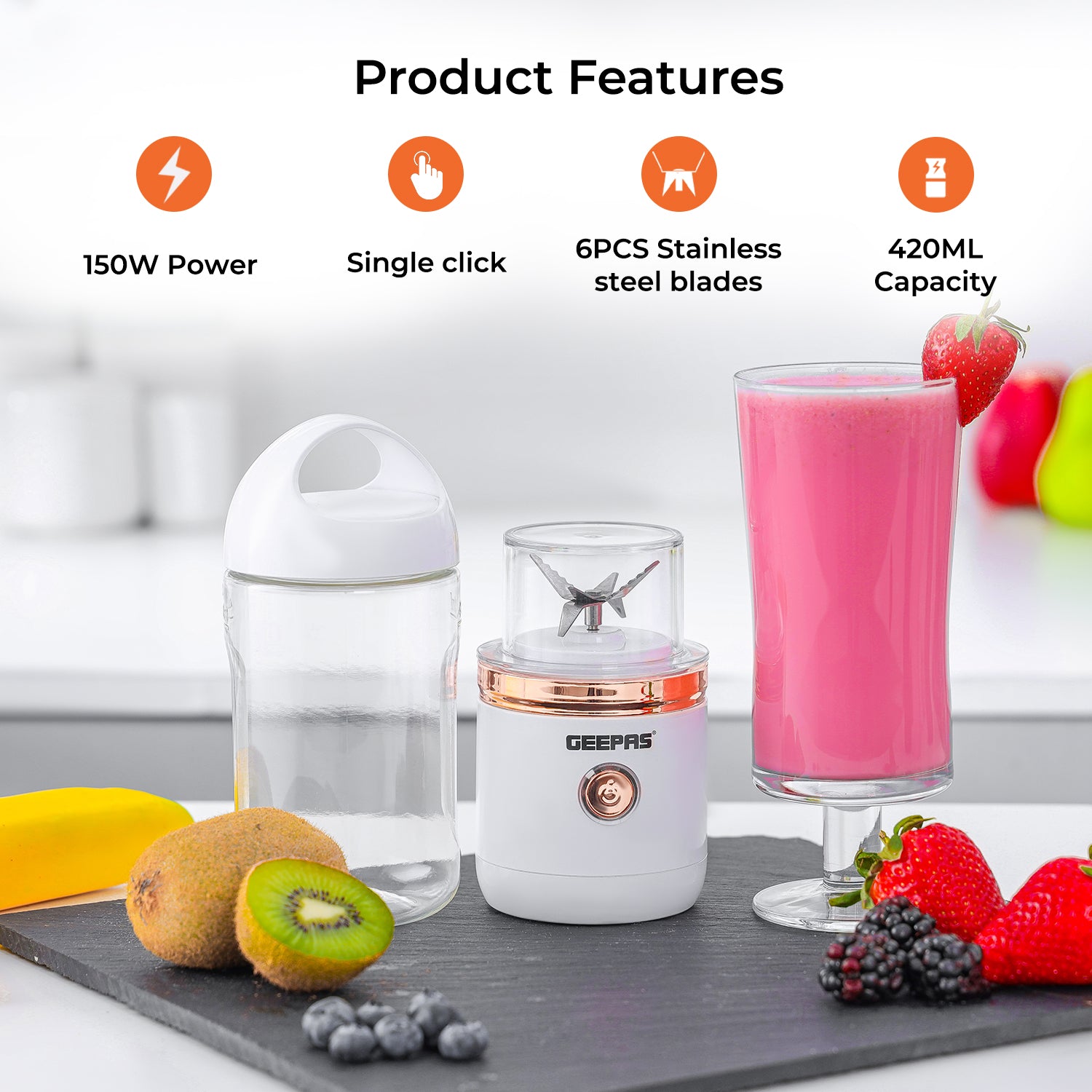 420ML Rechargeable Smoothie Maker & Mini Juicer