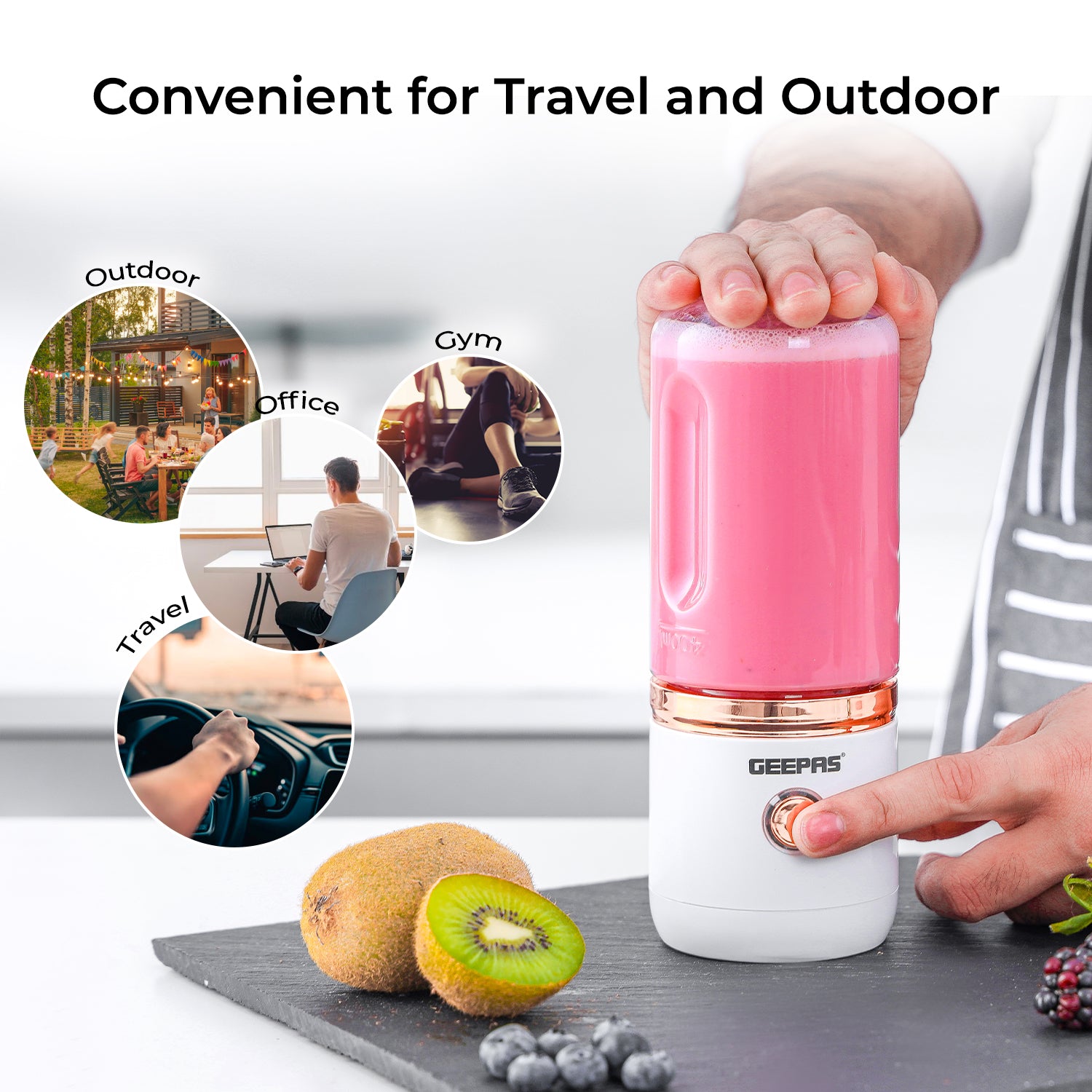 420ML Rechargeable Smoothie Maker & Mini Juicer