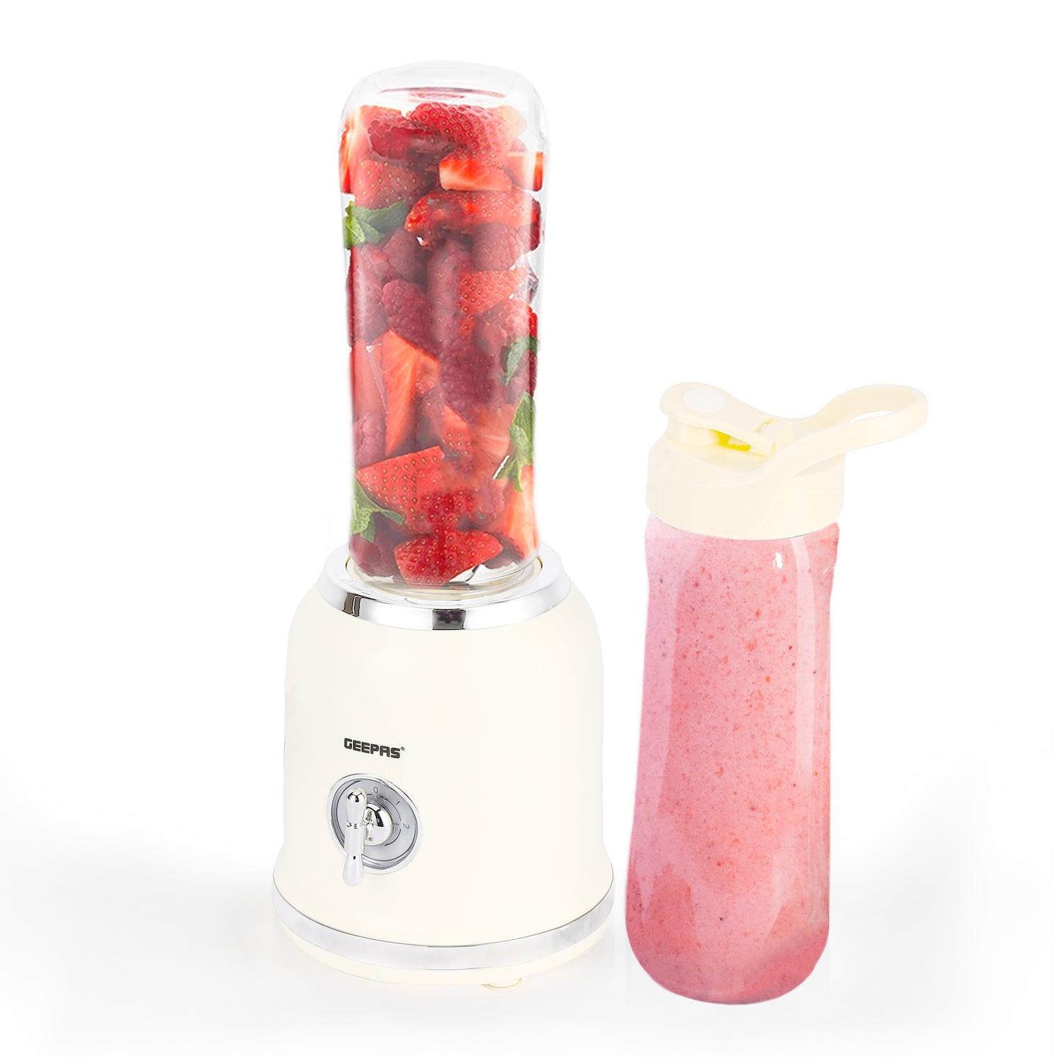 White Two-Speed Retro Style Blender & Smoothie Maker