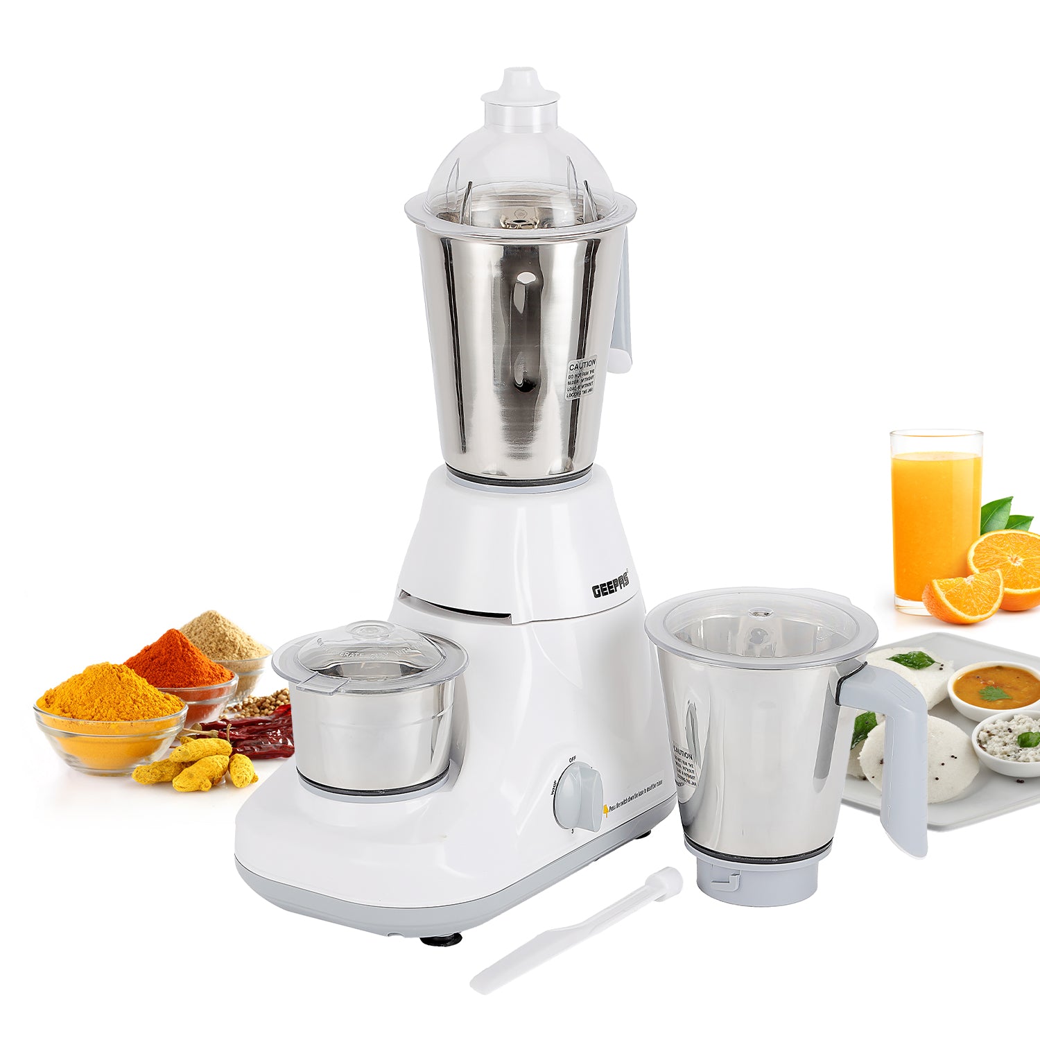 3-In-1 Wet and Dry Three-Speed Electric Mixer Grinder 750W
