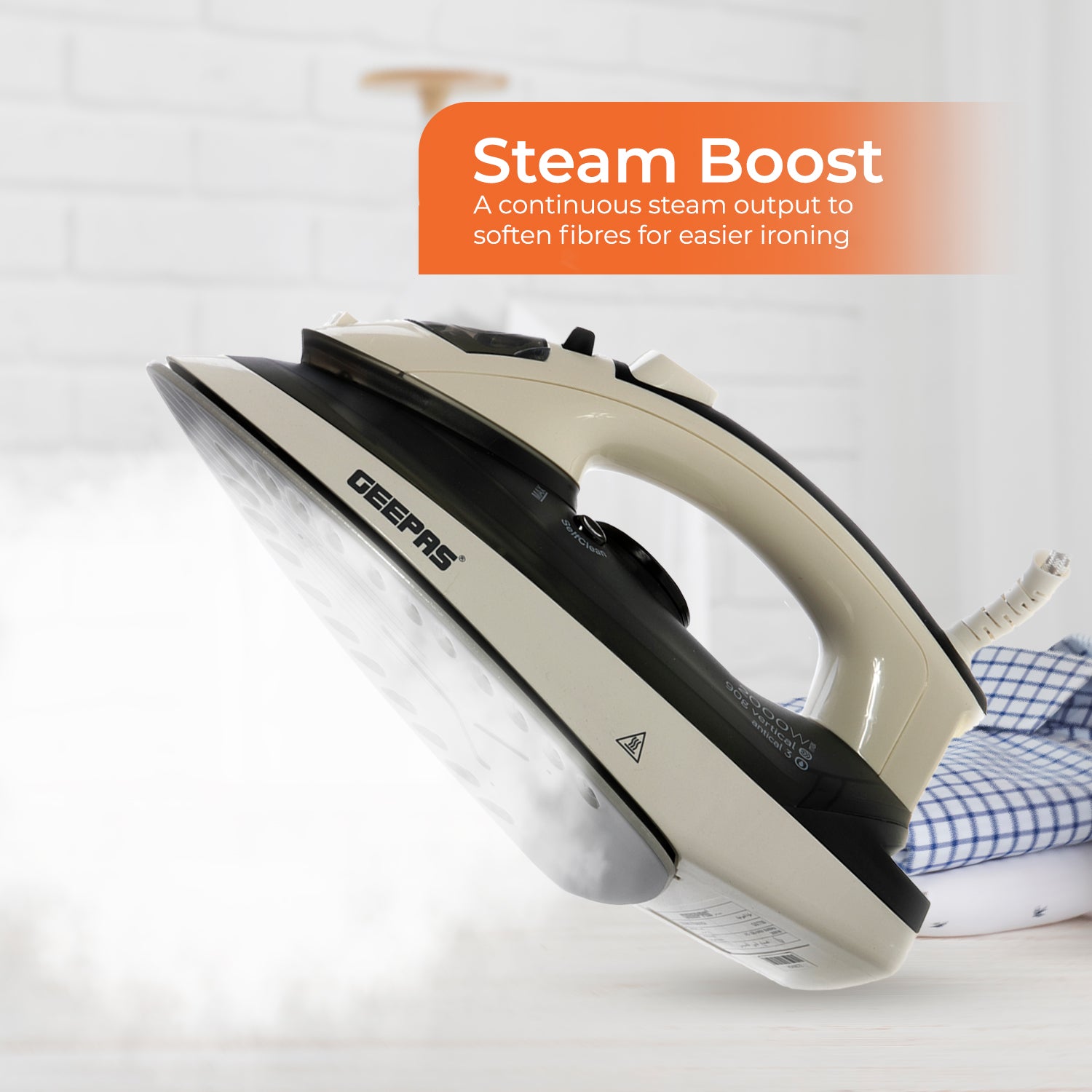 2 in 1 Ceramic Dry & Wet Steam Glide Iron