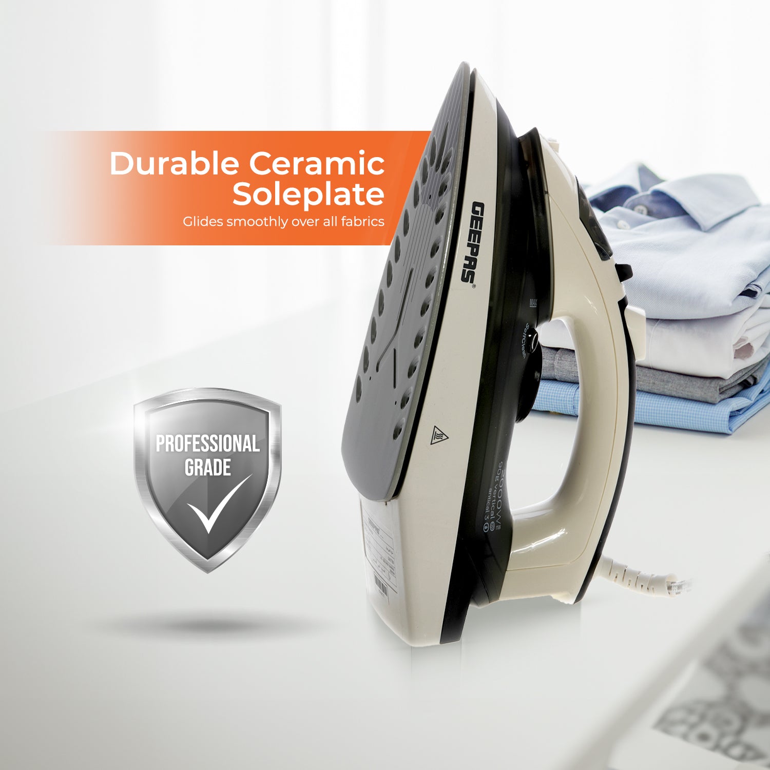 2 in 1 Ceramic Dry & Wet Steam Glide Iron