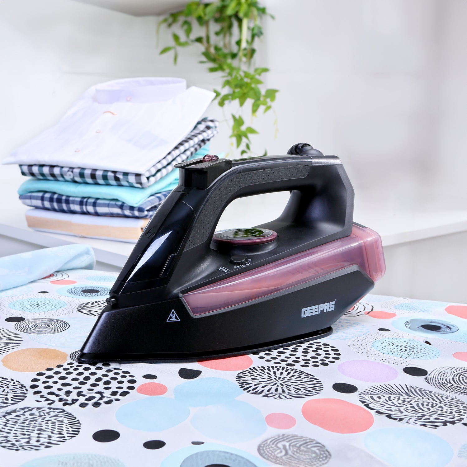 2-In-1 Ceramic Steam Wet and Dry Clothes Iron